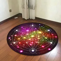 Dream Colorful Geometric Round Carpets For Living Room Bedroom Area Rug And Carpet Computer Chair Floor Mat Kids Room Home Decor