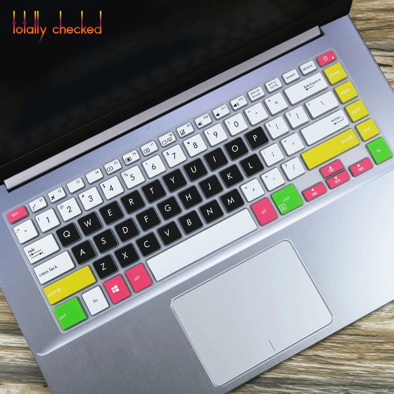 Силиконовая защитная накладка для клавиатуры кожного Покрова гвардии Vivobook X510 1" для Asus Vivo книга ASUS Vivo книга X510Uf X510Uq X510Un X510U - Цвет: candyblack