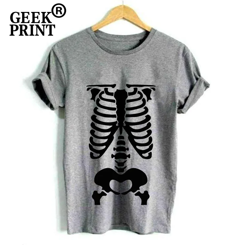 Women Tops HALLOWEEN SKELETON Costume Dress Up funny unique Tumblr goth present T Shirt Dropshipping | Женская одежда