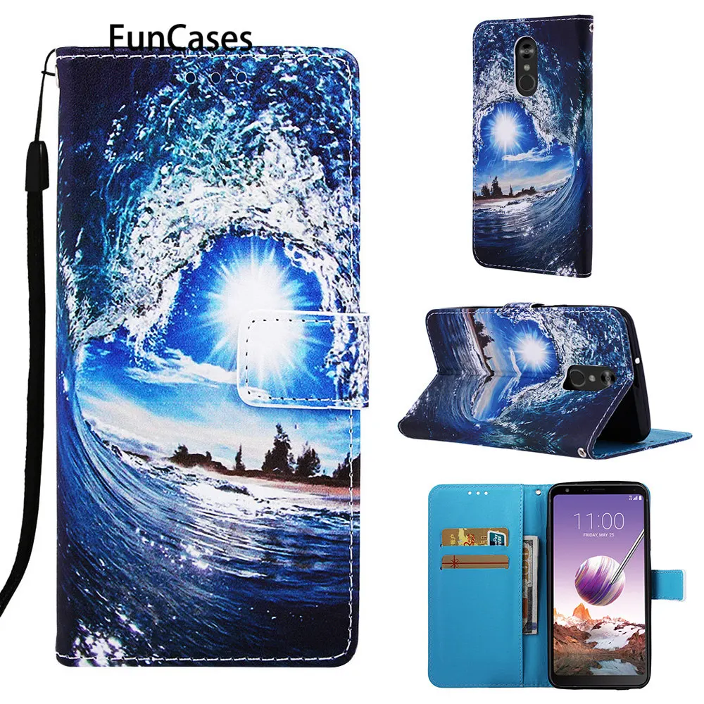 Stylo 4 Флип Чехлы для Капа LG чехол с пони estuche K8 2018 US/Aristo 2 Plus LV3 PU кожаный