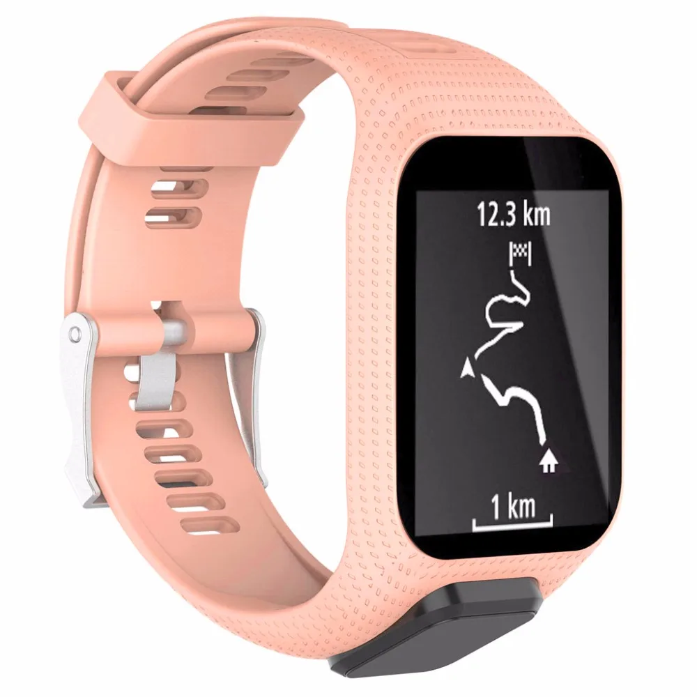 Силиконовый сменный Браслет для часов Ремешок для TomTom Runner 2 3 Spark 3 gps часы