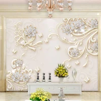 custom photo wallpaper large mural european jade carving pattern bedroom tv background wall papers home decor 3d wall painting