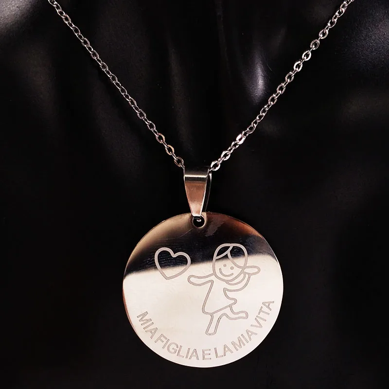Женское Ожерелье чокер из нержавеющей стали серебристого цвета|necklace chokers|fashion