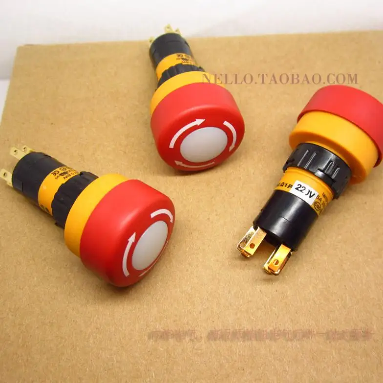 Импортный выключатель аварийной остановки [SA] EMA 16 мм 01S CE40.Q/S1P переменный ток 220 В