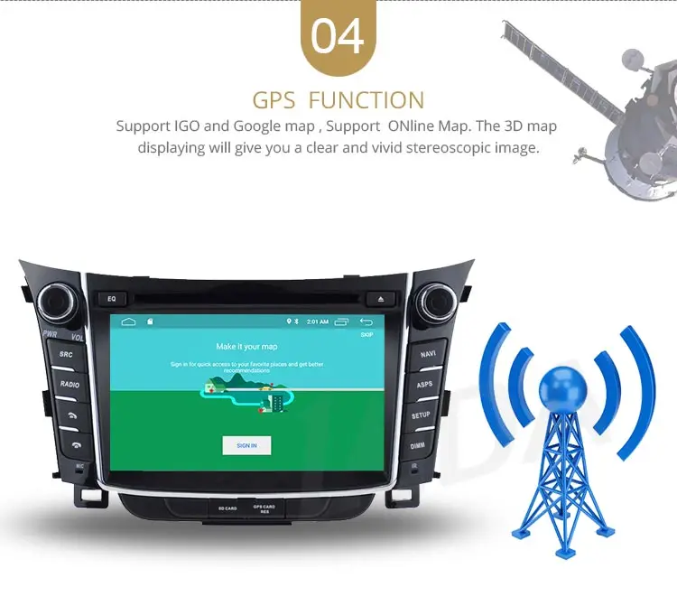 LJDA Android 10,0 автомобильный dvd-плеер для hyundai I30 Elantra GT 2012 2013 автомобильный Радио gps Навигация стерео Мультимедиа