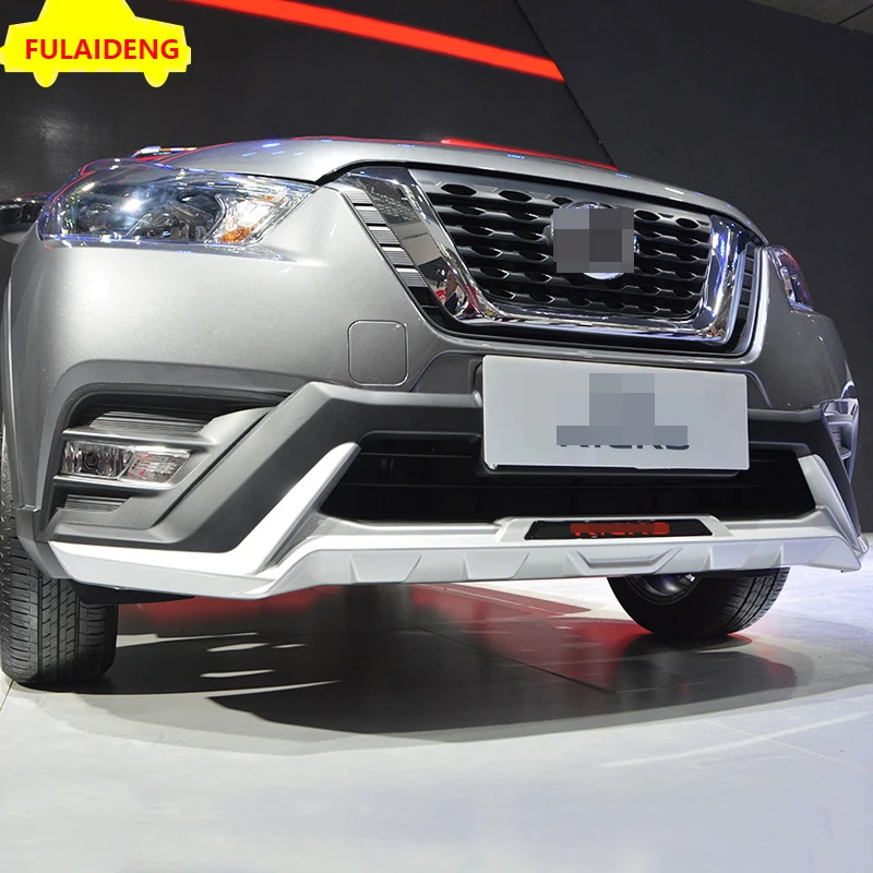 Для Nissan Kicks- ABS Хром передний и задний бампер диффузор бамперы защита для губ противоскользящая пластина для украшения автомобиля