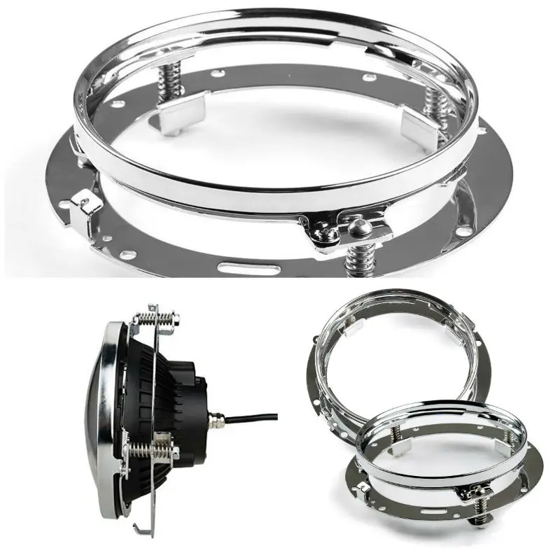 

1PC/2PCS Mounting Bracket for 7inch LED Headlight Round Bracket Ring for Headlight mount Lamp Holder For Jeep Wrangler JK