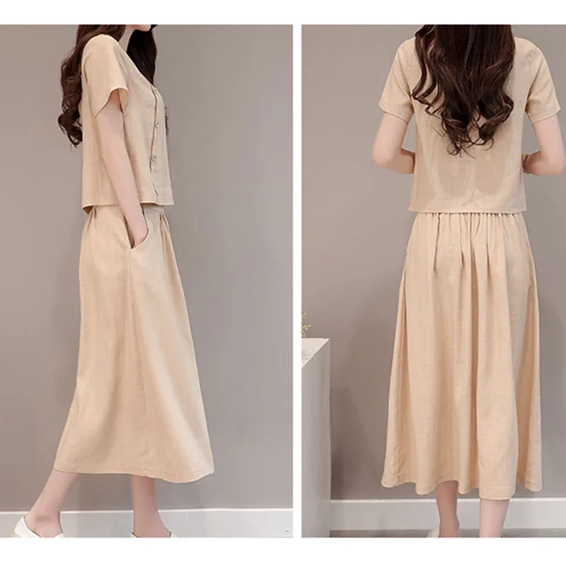 Новинка 2020 летний корейский хлопковый пеньковый женский однотонный топ с