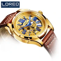 relogio masculino loreo luxury brand watches for mens casual sports automatic mechanical watch waterproof male clock reloj