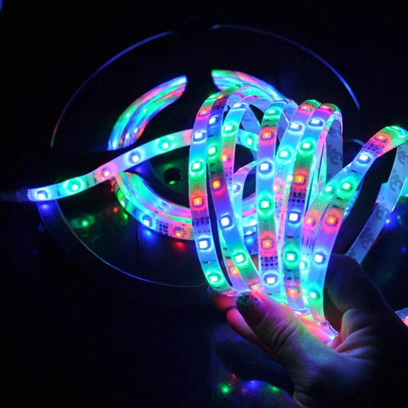 Светодиодная лента 3528 5 м 300 светодиодов RGB Европейская и американская вилка