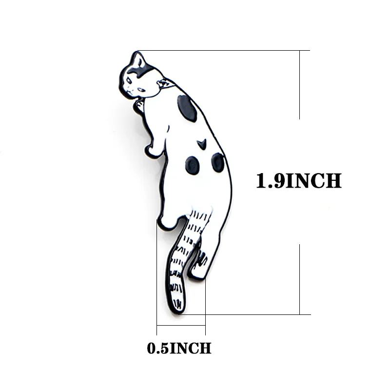 DMLSKY Cat Art Enamel Pins and Brooches Lapel Pin Backpack Bags Badge Clothing Decoration Gifts M3536 | Украшения и аксессуары