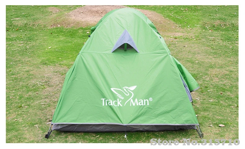 Trackman палатка 2 человек один Спальня двухслойные 3 Сезона Палатка Открытый палатки с алюминиевым стержнем и стержень из стекловолокна