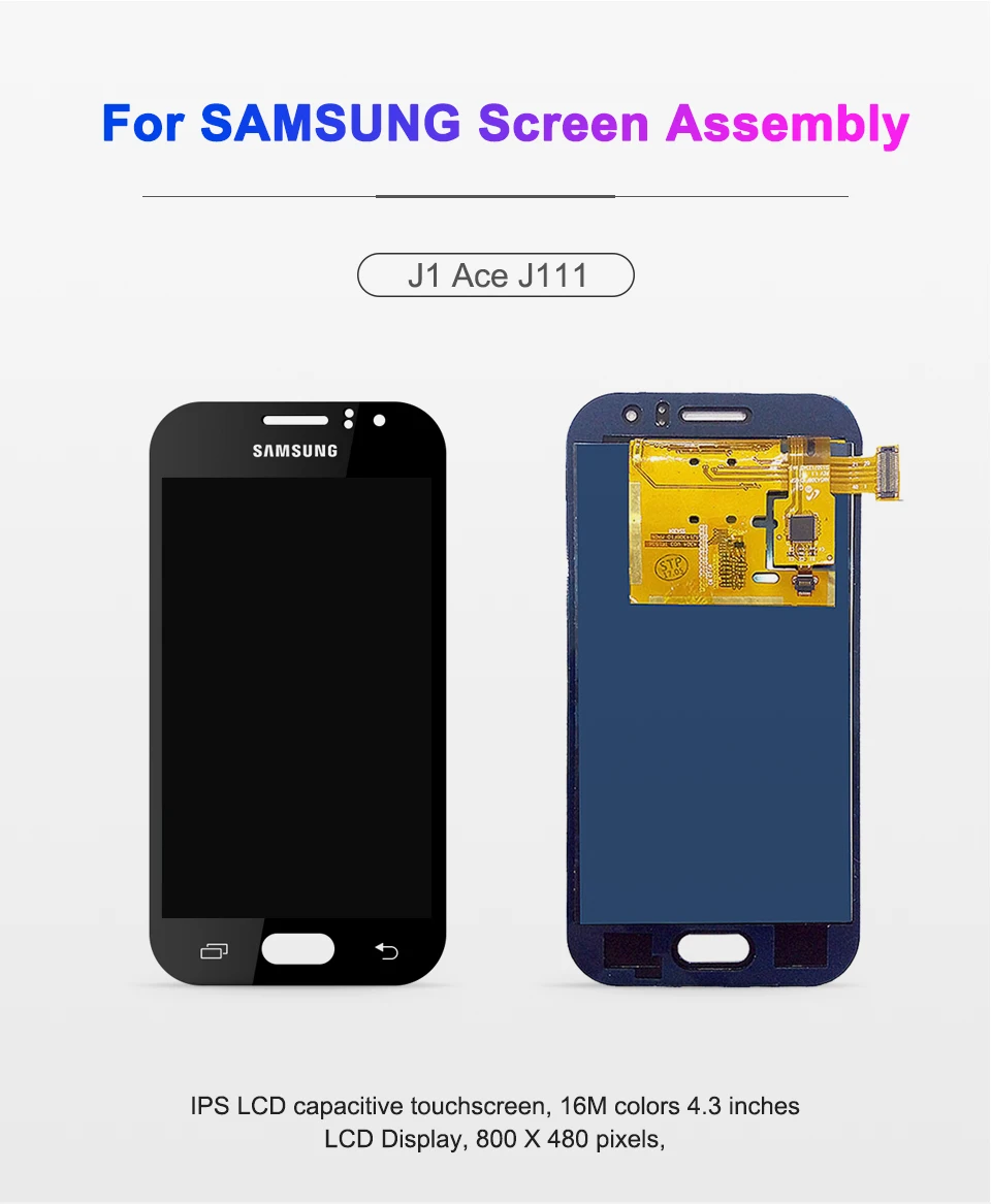 4,3 ''J111 ЖК-дисплей для samsung Galaxy J1 Ace J111 J111F J111M J111FN ЖК-дисплей сенсорный дигитайзер сенсор сборка бесплатные инструменты