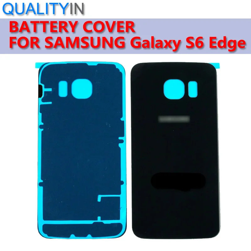 Задняя крышка батарейного отсека для samsung s6 edge g925 задняя крышка аккумулятора Задняя стеклянная дверь для s6 edge plus G928 g928