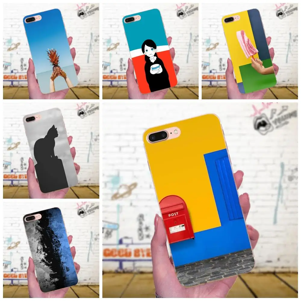 Модный градиент цвета матовый для Huawei P7 Honor 4C 5A 5C 5X6 6C 6A 6X7 7X8 9 V8 V10 Y3II Y5II Y6II G8 Play
