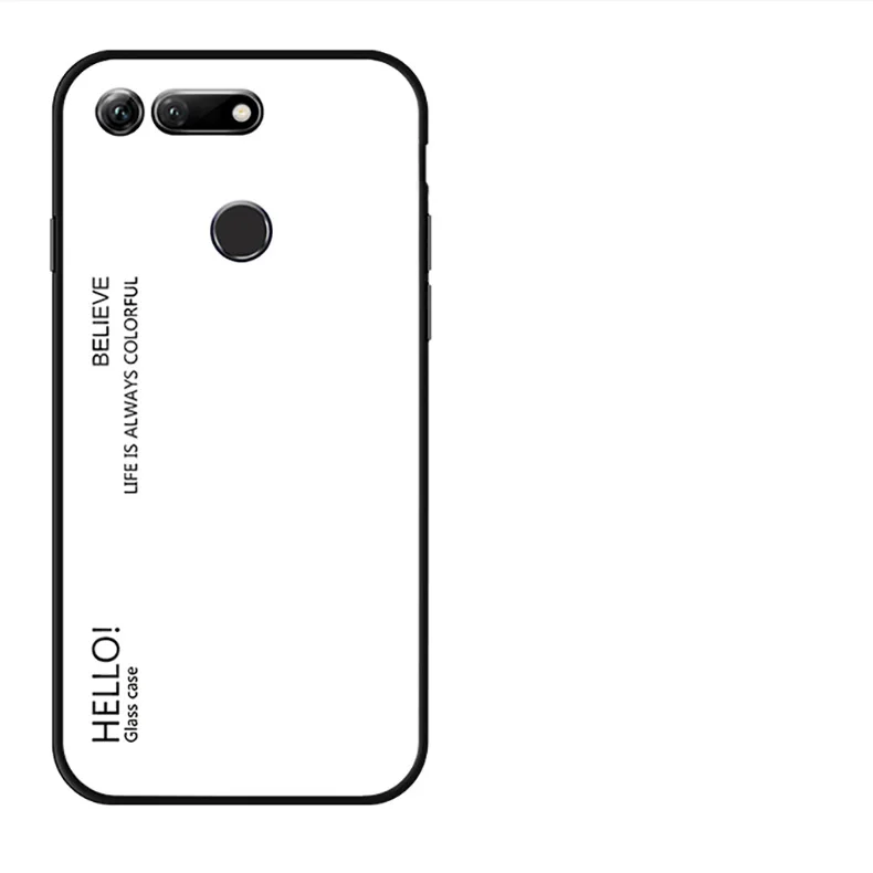 Мраморный жесткий чехол из закаленного стекла для huawei Honor View 20, чехол с градиентом, защитная задняя крышка для huawei Honor View 10, чехол для телефона