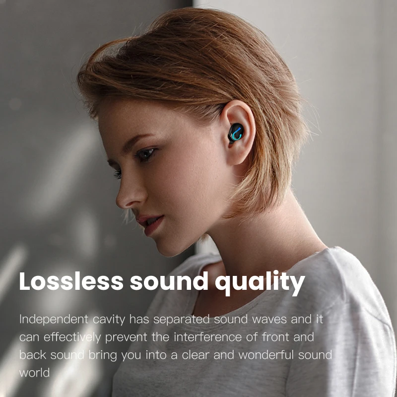 

iONCT Q67 TWS 5.0 Bluetooth Wireless Earphones Handsfree Earphone Sport Headphones Earbuds Headset Charging Box Power Display
