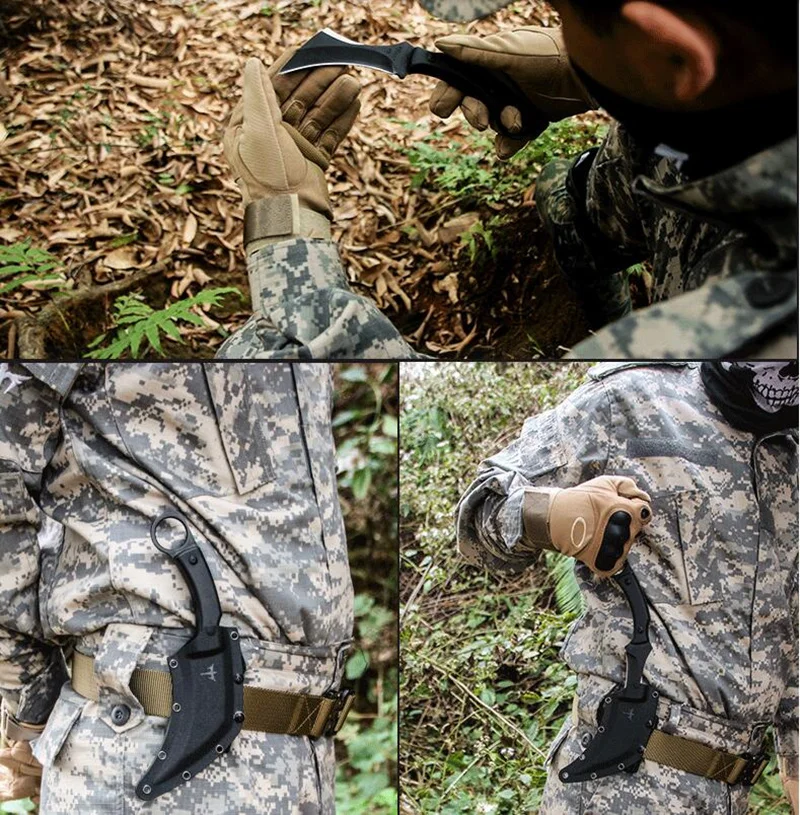 Высокопрочный армейский тактический нож Karambit открытый коготь мачете охотничьи ножи с фиксированным лезвием боевой выживания снаряжение Кемпинг EDC инструмент