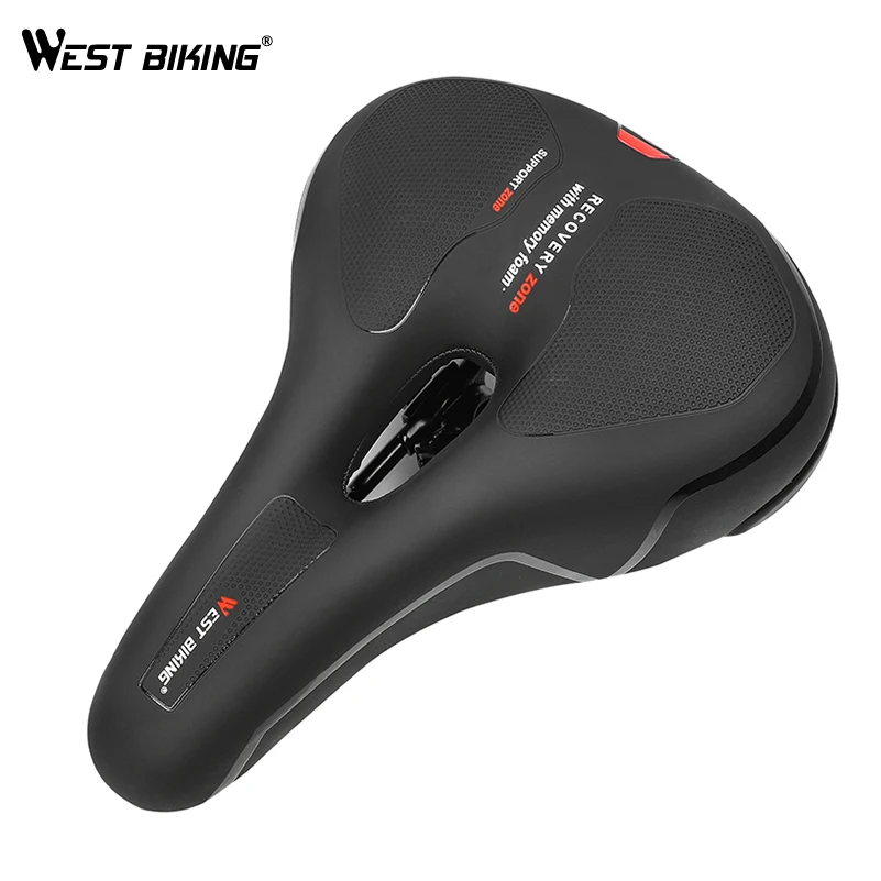 WEST BIKING утолщенное велосипедное седло подушка с эффектом памяти широкое для