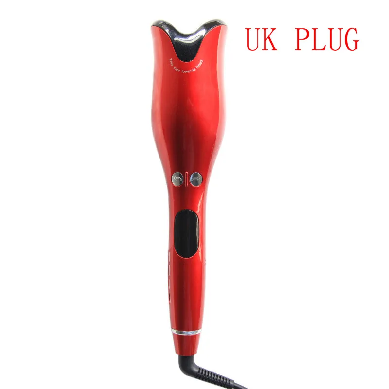 UK PLUG Автоматическая Плойка для завивки волос, палочка для завивки волос, 360 градусов, волшебный ролик, щипцы для завивки волос, вращающиеся керамические салонные Инструменты для укладки волос, Прямая поставка - Цвет: UK PLUG