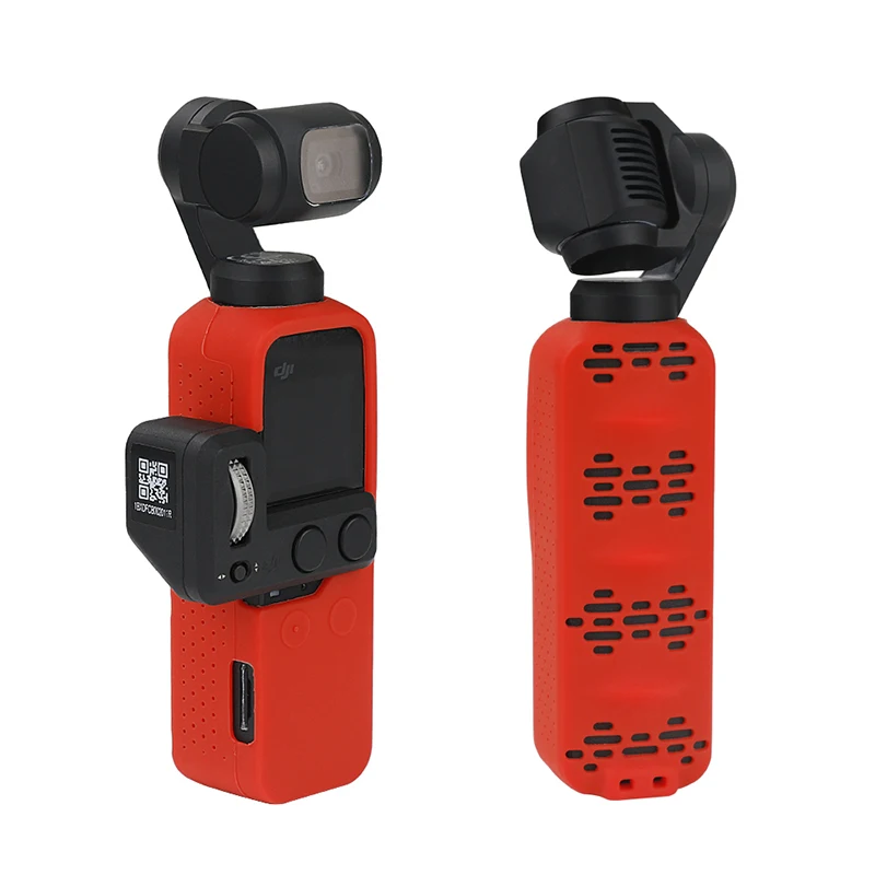 

Силиконовый защитный чехол для камеры dji osmo, с ремешком на запястье, аксессуары для карманной камеры