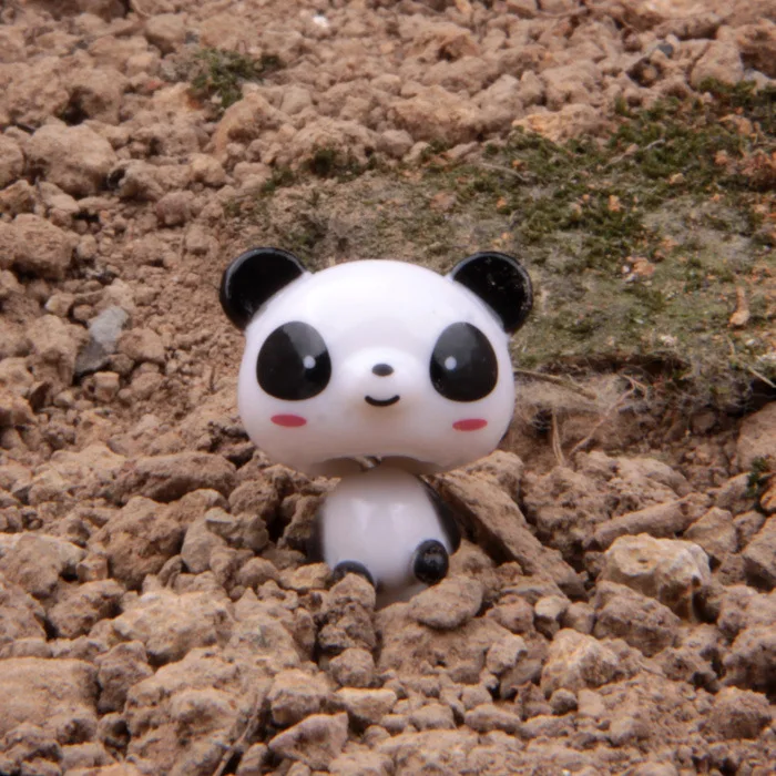 Милая миниатюрная Панда 3 см в случайном порядке ударная кукла украшения модель
