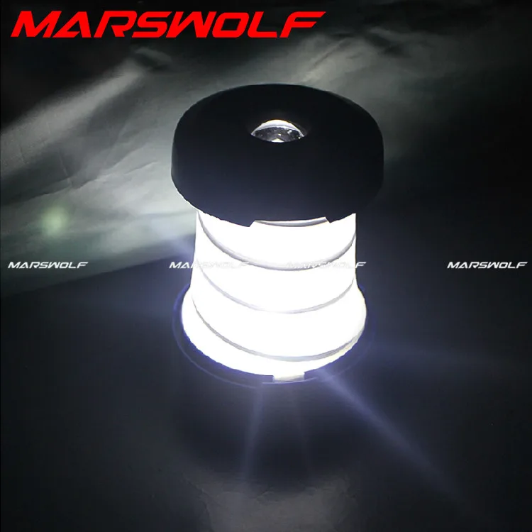 Collapsible Camping light 5 colors Led portable Stretch camping lamp led night lantern for outdoor emergency 3*AA flashlight | Освещение
