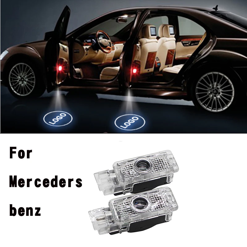 2x призрак LED любезно дверь лазерный свет для Mercedes W203 C Class 2001 2007 W209 W240 R171 R199 Класс SLK