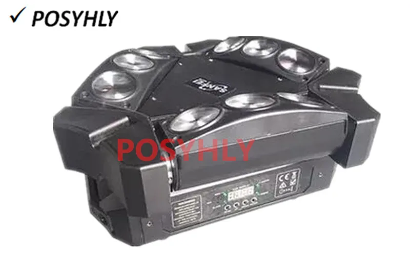 4 шт./9X10W светодиодные фонари-пауки + кейс для полета RGBW 4IN1 движущиеся фары dmx512