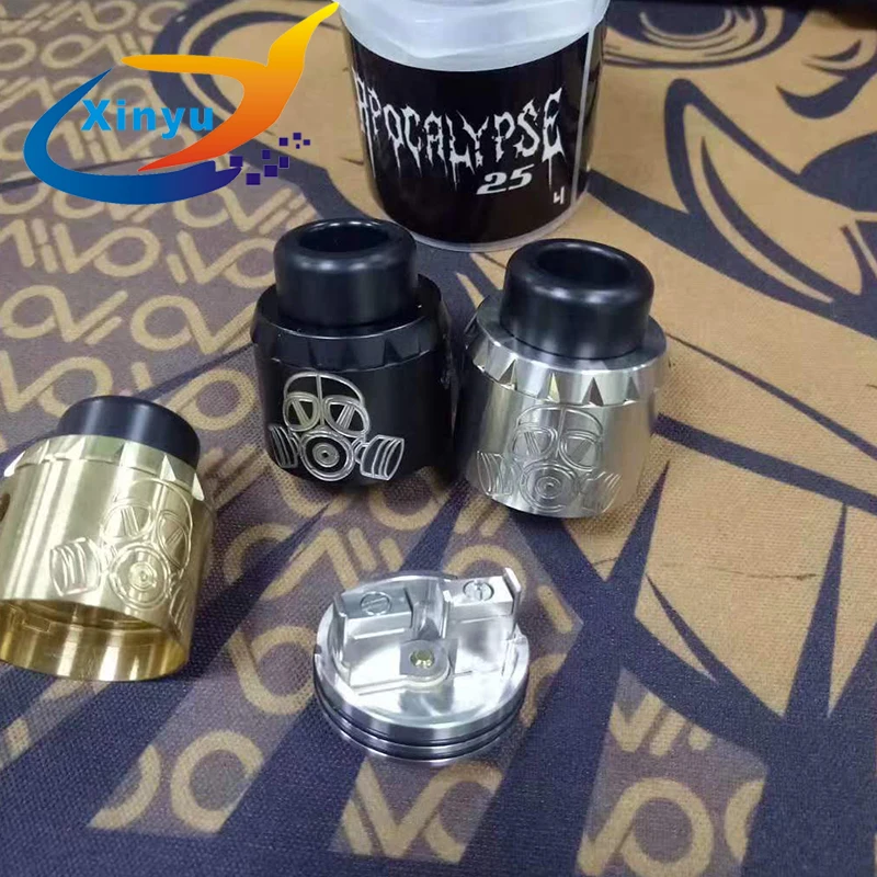 2018 новейший Apocalypse GEN 25 RDA мм двойная катушка 24k позолоченный Deck 810 испаритель с
