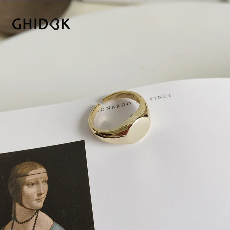 Женское массивное многослойное кольцо GHIDBK цельное 925 пробы Серебряное с