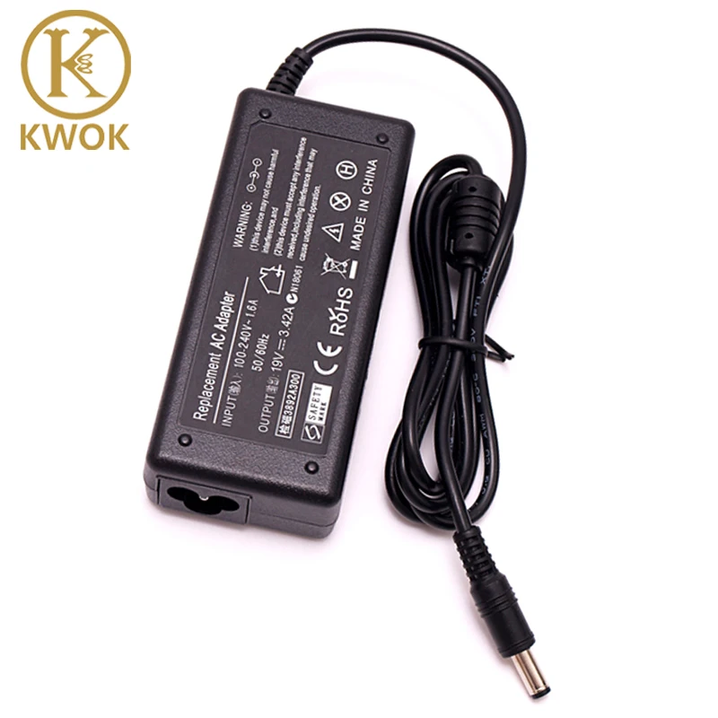 

Hot Sale!19V 3.42A 5.5 X 2.5mm 65W N101 AC Laptop Adapter Charger For Acer/Toshiba/Asus/Lenovo SADP-65KB A43E CX200 Power Supply