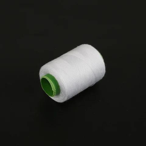 Швейные нитки Beadia, полиэстер, белые, черные, 300м