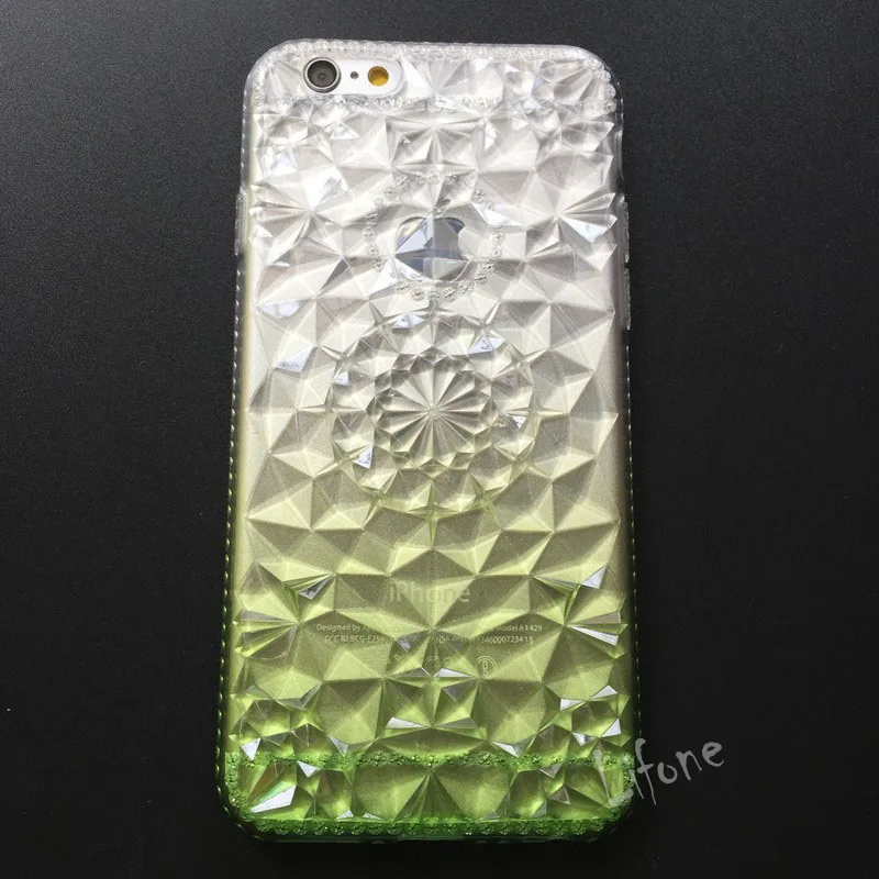 Glitter Rhinestone 3D Rugged Flower Case for iPhone7 6 6S Plus Soft TPU Crystal Ultra Thin Clear Shining For iPhone 7 7plus |