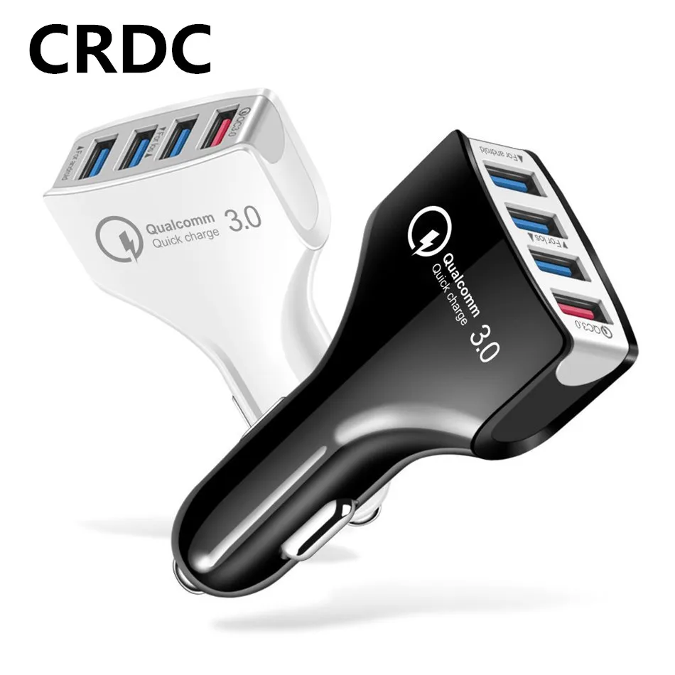 Быстрое зарядное устройство CRDC 3 0 USB автомобильное QC Универсальное быстрое для