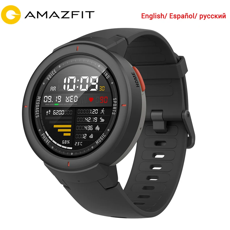 Оригинальные Смарт часы Xiaomi Huami AMAZFIT Verge 3 GPS с экраном IP68 пульсометром и вызовами
