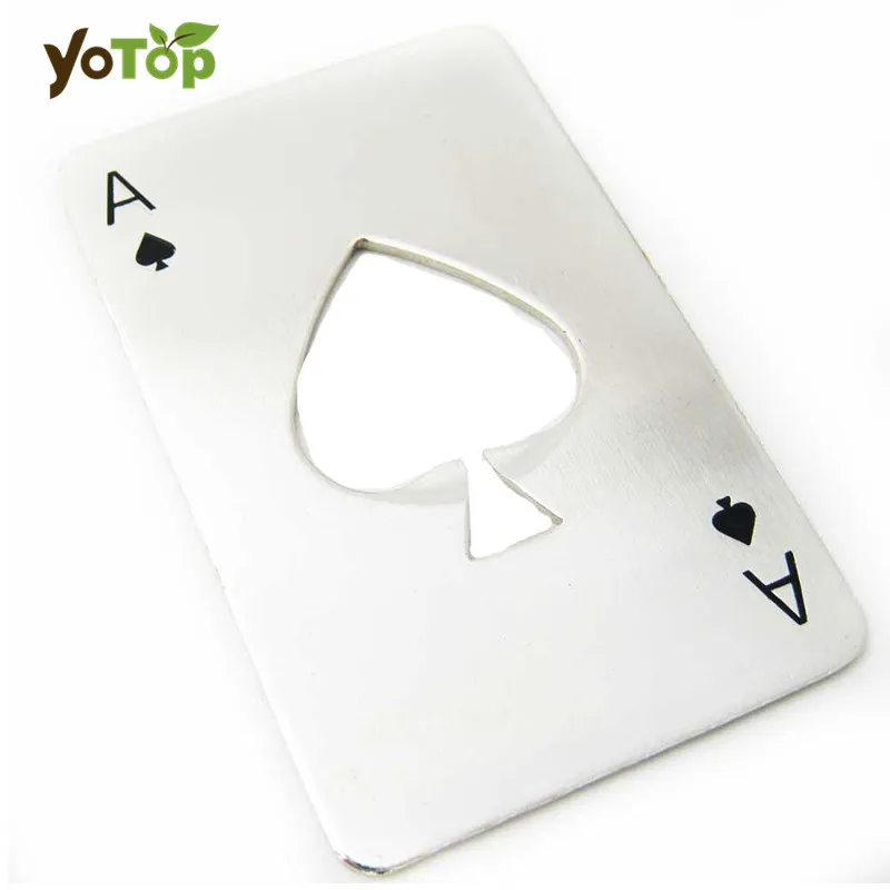 Открывалка YOTOP из нержавеющей стали для покерных карт открывалка пивных бутылок