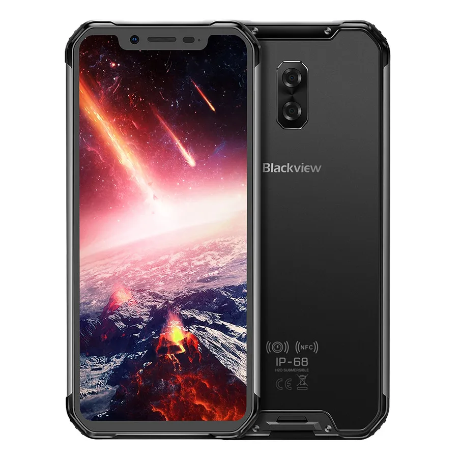 Blackview BV9600 Pro Helio P70 IP68 водонепроницаемый мобильный телефон 6 ГБ+ 128 Гб 6,2" AMOLED 5580 мАч Android 9,0 прочный смартфон
