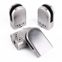 brand new 10pcs stainless steel glass clamps clips for glass shelf handrails balustrades fixed brackets for 615mm glass