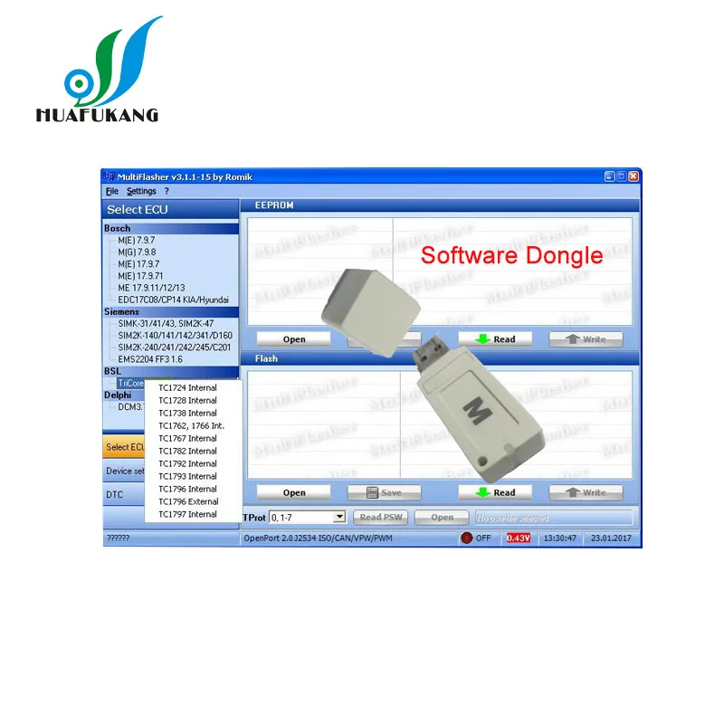 J2534 кабель работает с MultiFlasher ECU чип тюнинг программного обеспечения для H-yundai Kia модель автомобиля поддерживает J2534 OpenPort 2,0