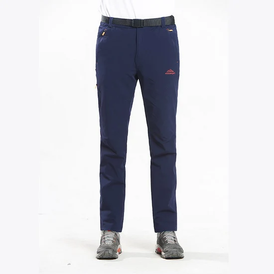 men dark blue LoClimb новые эластичные нейлоновые летние треккинговые походные брюки мужские уличные водонепроницаемые брюки для рыбалки и велоспорта мужские спортивные штаны, AM237 - Цвет: men dark blue