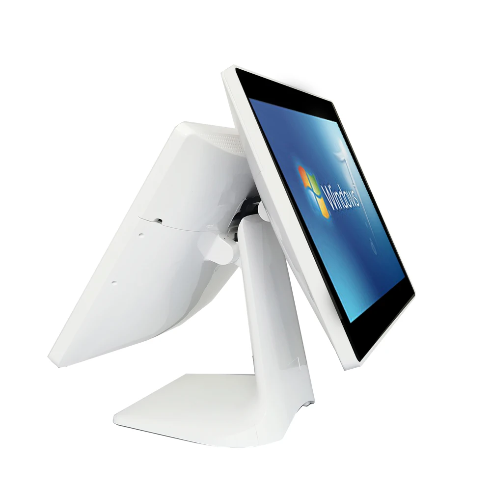 Fashion Windows Desktop Touch Screen POS Terminal Dual 15 inch EPOS Billing Machine All In One System | Компьютеры и офис