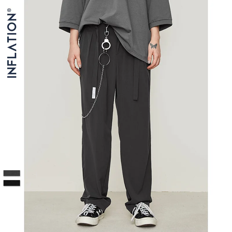 2019 весна лето новый бренд Молодежные длинные штаны Японский ретро простой