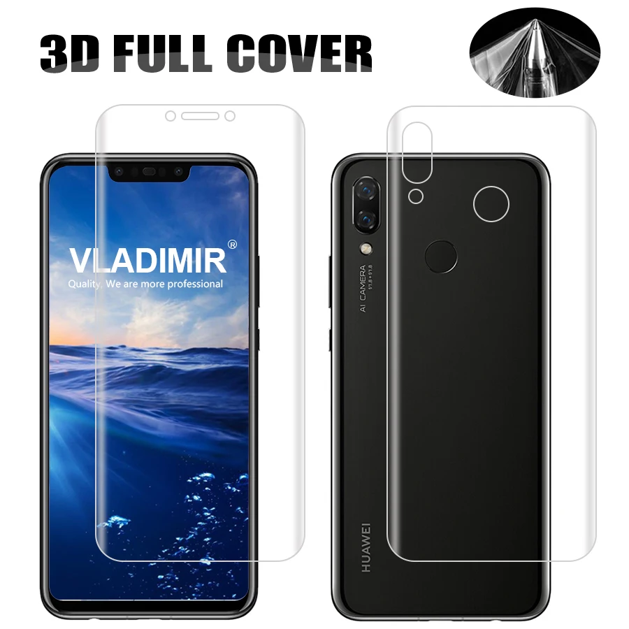 2 шт./партия прозрачная защитная пленка для экрана huawei Nova 3 Plus s|Защитные стёкла и