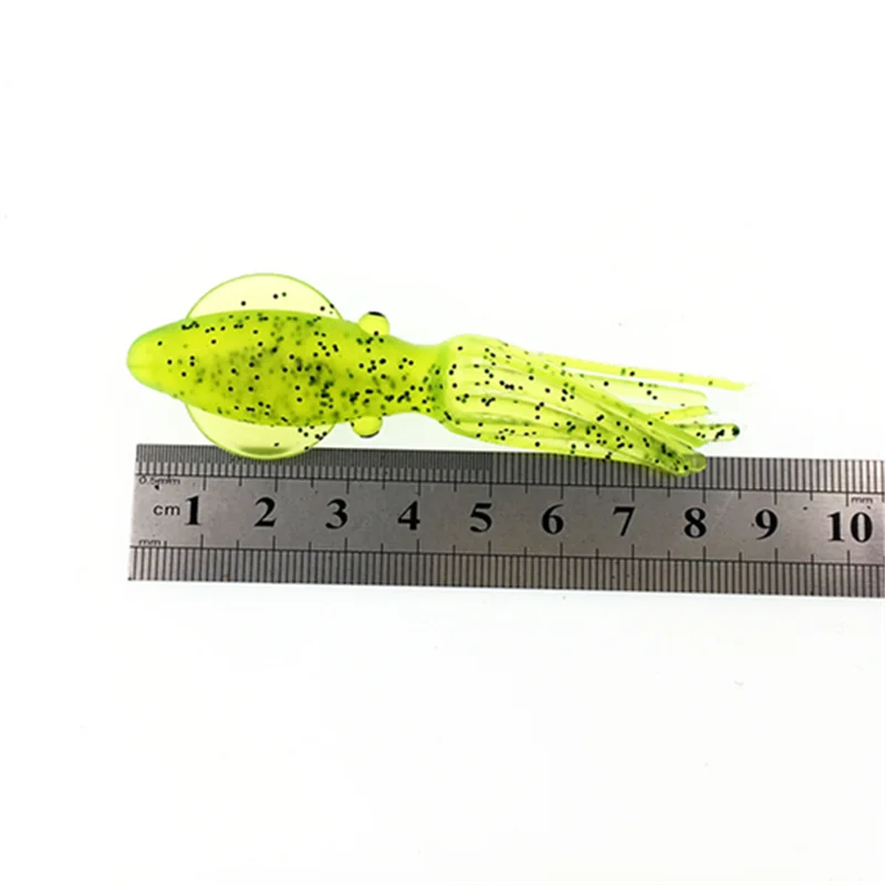 Новинка Мягкая приманка осьминог кальмар 30 шт. светящаяся Ароматизированная