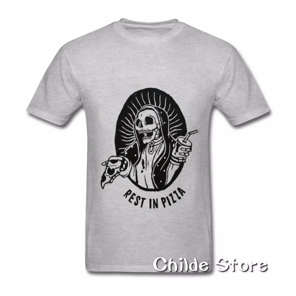 Забавный Череп Футболка Для мужчин костюмы Urban футболки хлопок Дизайн футболка с