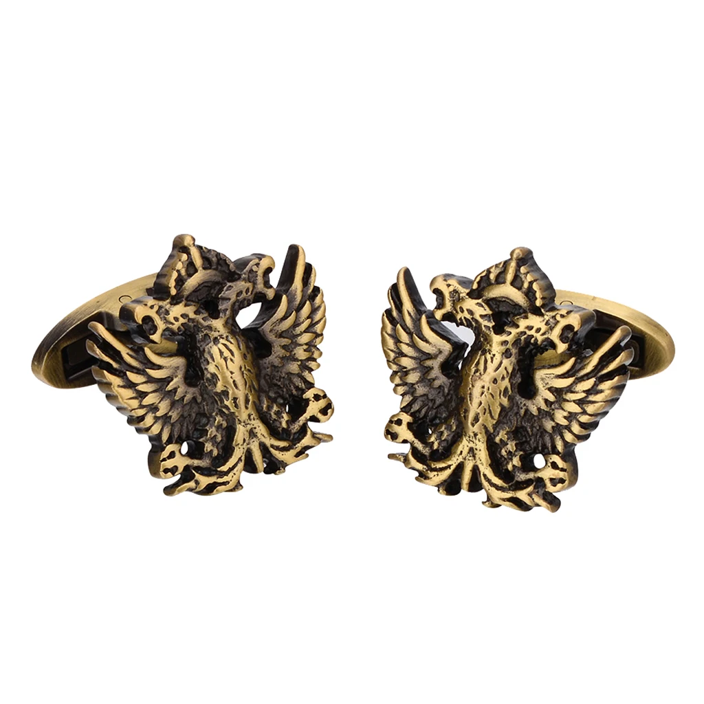 Благородные запонки двухголовый Орел для рубашки гвоздики смокинга деловая