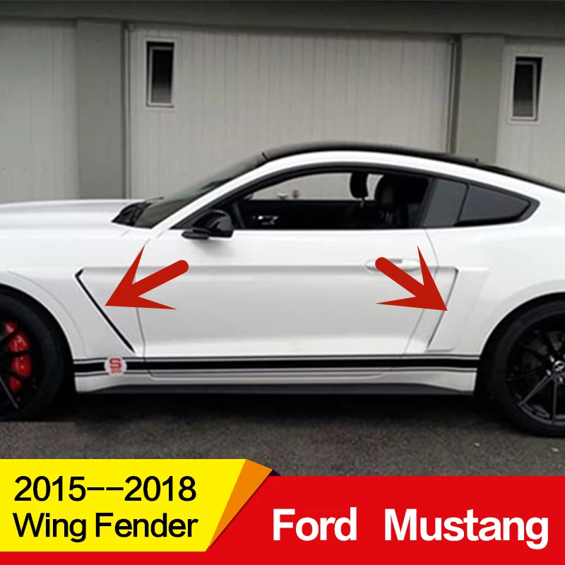 Используйте для Ford Mustang переднее+ заднее крыло 16 17 18 лет Воздухозаборники вентиляционные крышки автомобиля refitt аксессуары для выхода воздуха