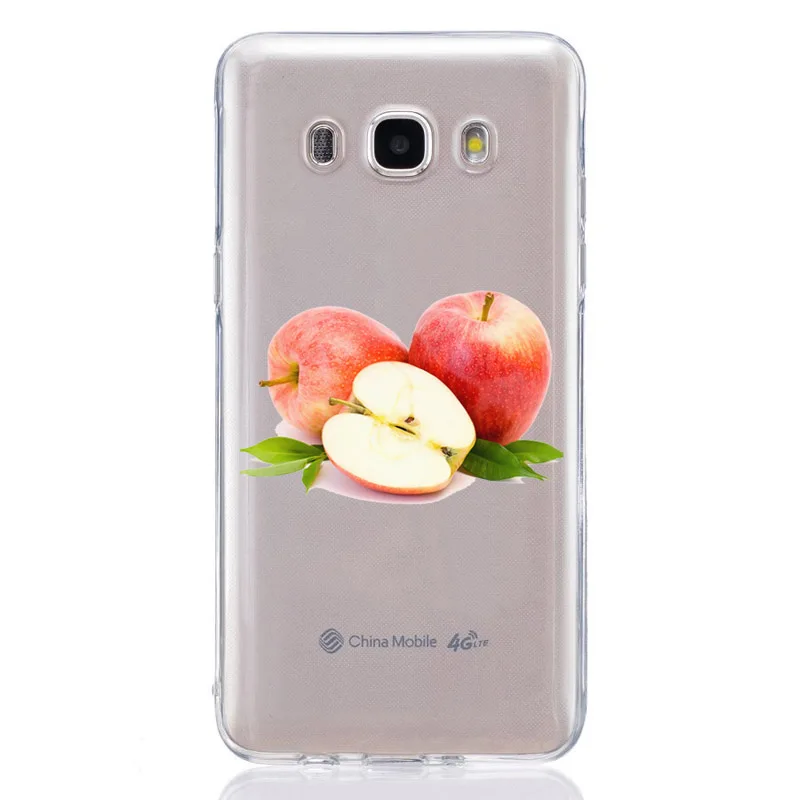 Для Samsung Galaxy A3 A5 2016 2017 A300 A320F A510 A520F TPU цветной мягкий чехол с оранжевым рисунком