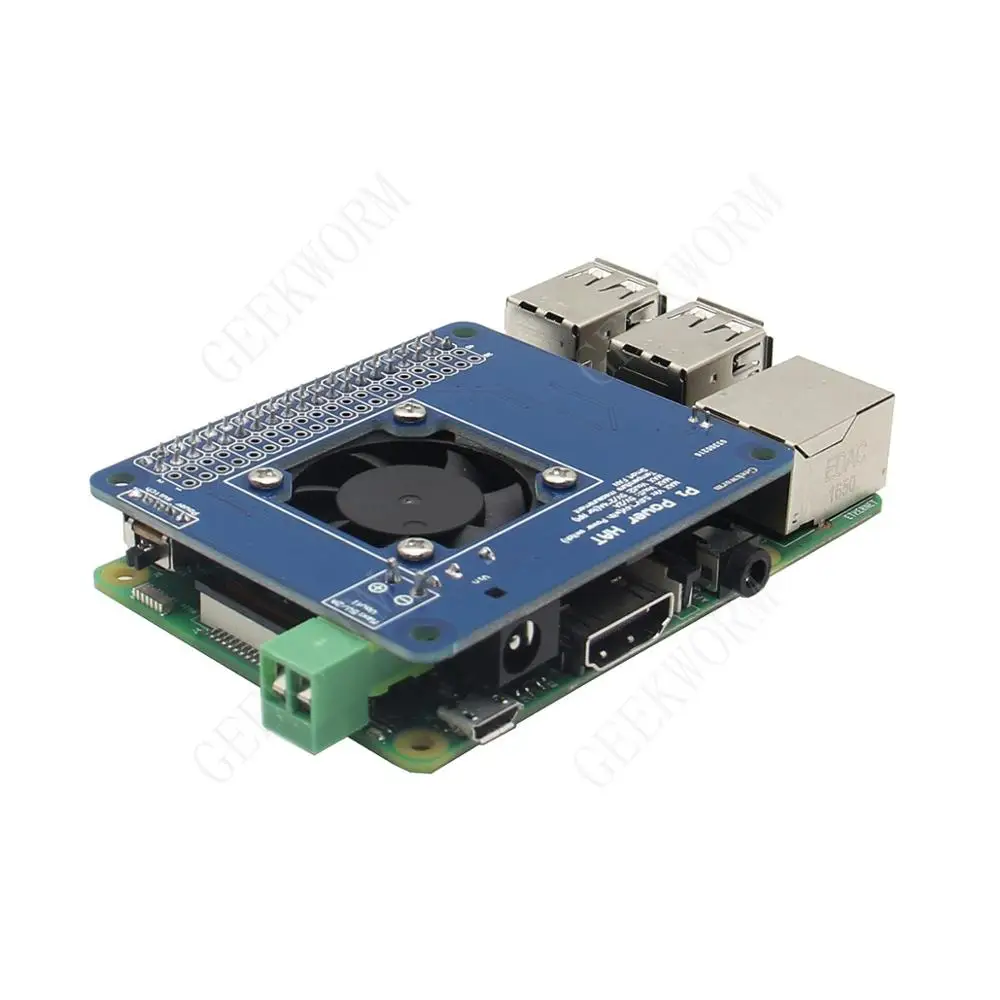 Raspberry Pi 4 Модель B/3B +(Plus)/3B программируемый Умный вентилятор контроля температуры +